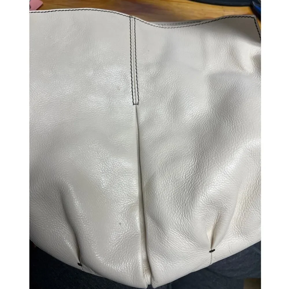 Banana Republic White Leather Shoulder Bag